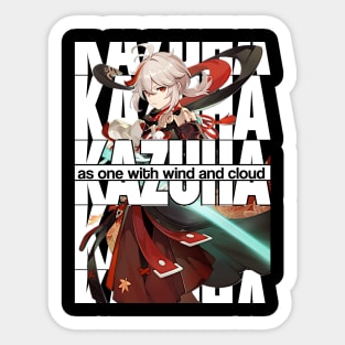 KAZUHA as one with wind and cloud Genshin Impact Sticker